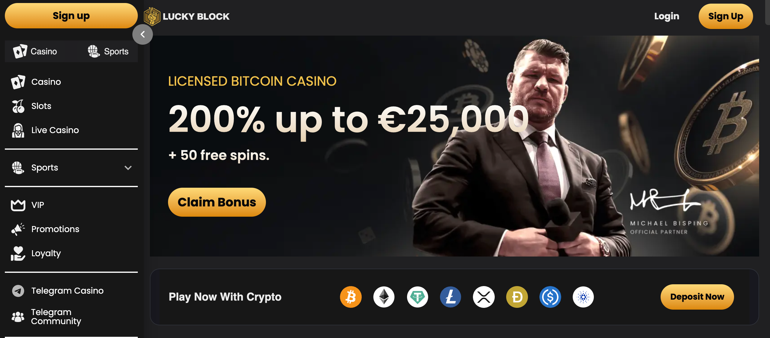 Lucky Block Bitcoin Casino